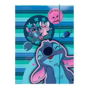 Gumis mappa A4, COLORINO Stitch 1, karton