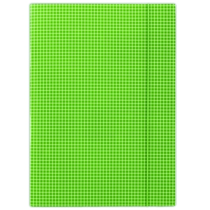 Gumis mappa A4, DONAU, kockás, karton, 400 g, sarokgumis, zöld