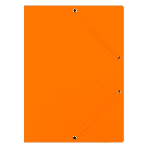 Gumis mappa A4, DONAU Premium, prespán, sarokgumis, narancs