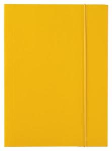 Gumis mappa A4, ESSELTE Economy, karton, 15 mm, lakkozott, sárga