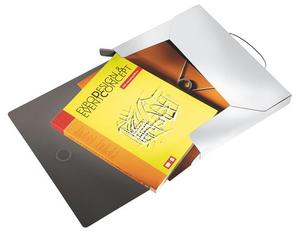 Gumis mappa A4, PP, LEITZ Solid Jumbo 30mm, 3 pólyás, fehér