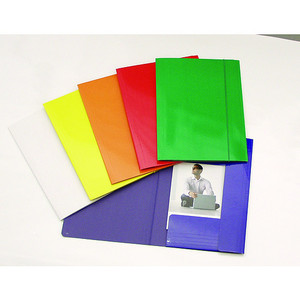 Gumis mappa A4, GRS Glossy, karton, 600 g, fényes sárga