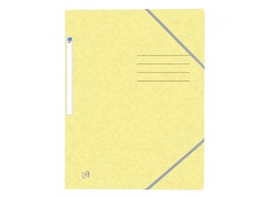 Gumis mappa A4, OXFORD Top File, karton, pasztell mix 5 szín