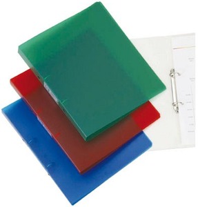 Gyűrűskönyv A4, 2gyűrűs, 20mm, Q-CONNECT KF02911, PP/PP, átlátszó zöld