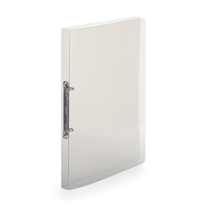 Gyűrűskönyv A4, 2gyűrűs, 20mm, LINES 2-169, PP, átlátszó füst