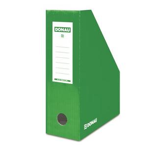 Iratpapucs A4, 100 mm, DONAU, karton, összehajtható, zöld