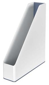 Iratpapucs A4, 73 mm, LEITZ Wow, műanyag, fehér-fehér