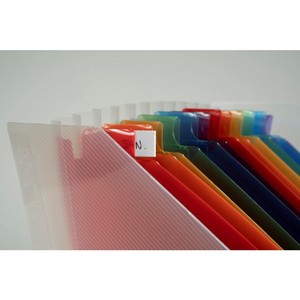 Iratpapucs A4, PP, EXACOMPTA Crystal, 26,5x32,5cm, harmonika