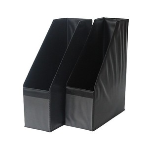 Iratpapucs A4, 90 mm, GRS H-398, PVC, fekete