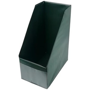 Iratpapucs A4, 140 mm, GRS, PVC borítású, zöld