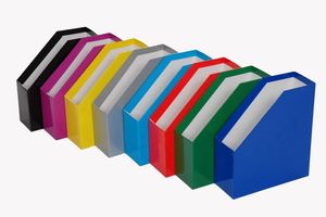 Iratpapucs A4, 90 mm, GRS, karton, merevfalú, sárga