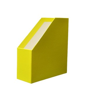Iratpapucs A4, 90 mm, GRS, karton, merevfalú, sárga