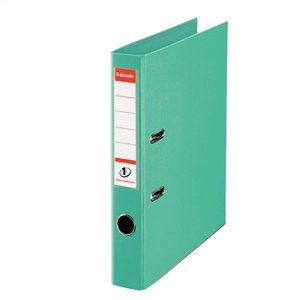 Iratrendező A4, 50 mm, ESSELTE No.1 Standard, PP/PP, élvédős, mentazöld