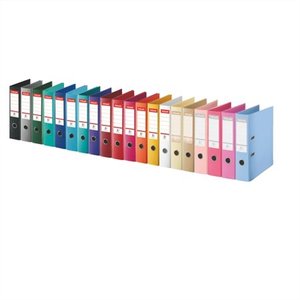 Iratrendező A4, 75 mm, ESSELTE No.1 Standard, PP/PP, élvédős, fehér