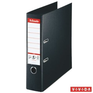 Iratrendező A4, 80 mm, ESSELTE No.1 Standard Plus Vivida, PP/PP, fekete