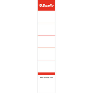 Cserecímke iratrendezőhöz, ESSELTE, 30x158 mm, kétoldalas, fehér