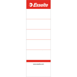Cserecímke iratrendezőhöz, ESSELTE, 50x158 mm, kétoldalas, fehér