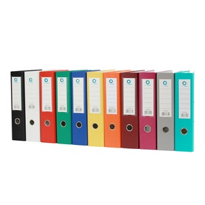 Iratrendező A4, 75mm, GRS, lapszerelt, &eacute;lv&eacute;dő s&iacute;nnel, k&eacute;k