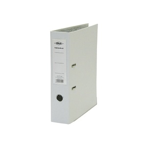 Iratrendező A4, 75mm, GRS, lapszerelt, &eacute;lv&eacute;dő s&iacute;nnel, feh&eacute;r