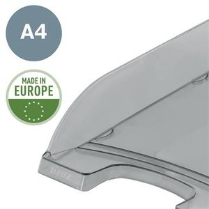 Irattálca A4, műanyag, LEITZ Plus, víztiszta