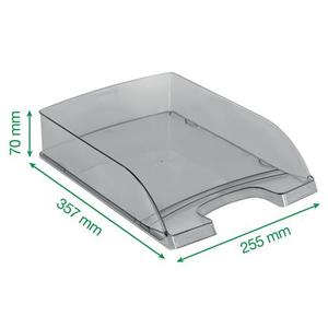 Irattálca A4, műanyag, LEITZ Plus, víztiszta