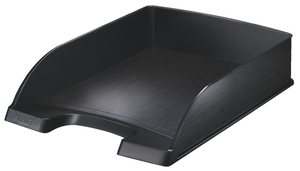 Irattálca A4, műanyag, LEITZ Style, szaténfekete