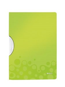 Klipmappa A4, PP, LEITZ Wow ColorClip, 30 lap, zöld
