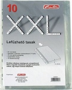 Lefűzhető genotherm A4, XXL, HERLITZ, 25mm, 180mic, 10 db, víztiszta