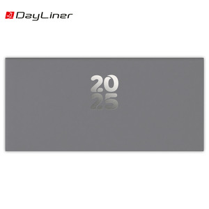 Zsebnaptár, fekvő, DAYLINER Pannon, szürke