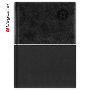 Agenda A5, napi, DAYLINER Fifty, fekete