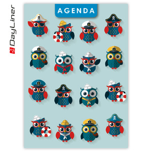 Agenda A5, heti, DAYLINER Colors, Kalóz Kék