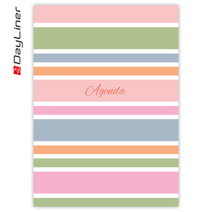 Agenda A5, heti, DAYLINER Colors, Stripes