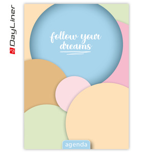 Agenda A5, heti, DAYLINER Colors, Circles