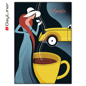 Agenda A5, napi, DAYLINER Colors, Art Deco