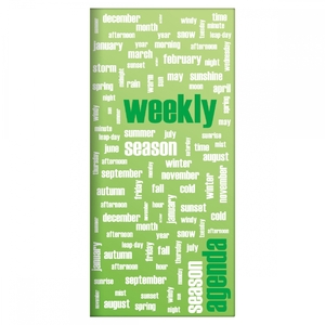 Zsebnaptár, fekvő, DAYLINER Colors, Words