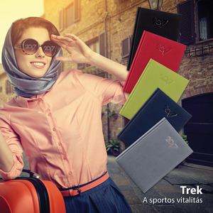 Agenda A5, napi, TREK, fekete