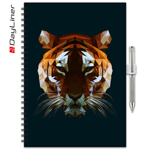 Agenda A5, heti, DAYLINER InSpiral, Tiger