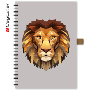 Agenda A5, heti, DAYLINER InSpiral, Lion