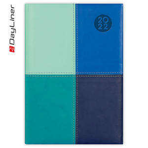 Agenda A5, heti, DAYLINER Funny, menta-kék