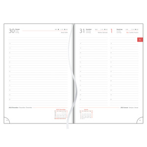Agenda A5, napi, DAYLINER Funny, kék-bézs
