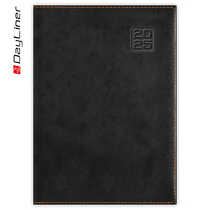 Agenda A5, napi, DAYLINER Square, fekete