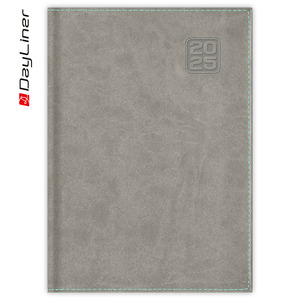 Agenda B6, heti, DAYLINER Square, szürke