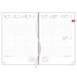 Agenda B6, heti, DAYLINER Memphis, kék-zöld
