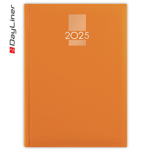 Agenda A5, napi, DAYLINER MyPastel, krém színű lapokkal, narancs