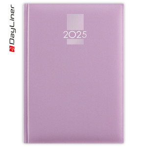 Agenda A5, napi, DAYLINER MyPastel, krém színű lapokkal, lila