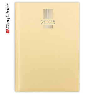 Agenda A5, napi, DAYLINER MyPastel, krém színű lapokkal, sárga