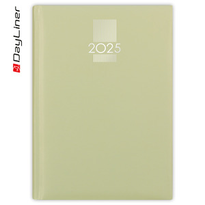 Agenda A5, napi, DAYLINER MyPastel, krém színű lapokkal, v.zöld