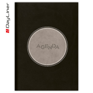 Agenda A5, napi, DAYLINER Central, fekete-szürke