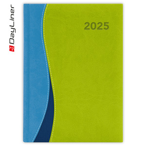 Agenda A5, heti, DAYLINER Dubai, kék-zöld