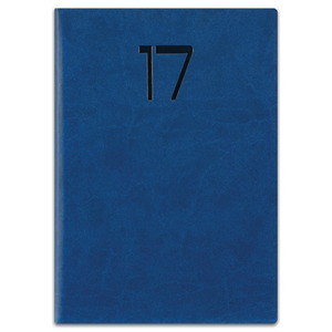 Agenda A5 FLEX napi kék napi, fehér belív, 150x210mm, 352 oldal,